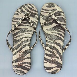Face Paints Flip Flop Wild Blonde Leather Size:39 / 8